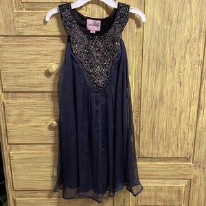 Navy, fancy, mini dress